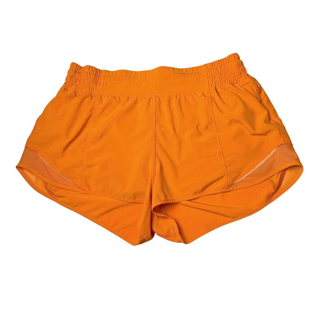 Lululemon Hotty Hot High-Rise Lined Short 2.5" Lit Orange - Picture 2 of 7